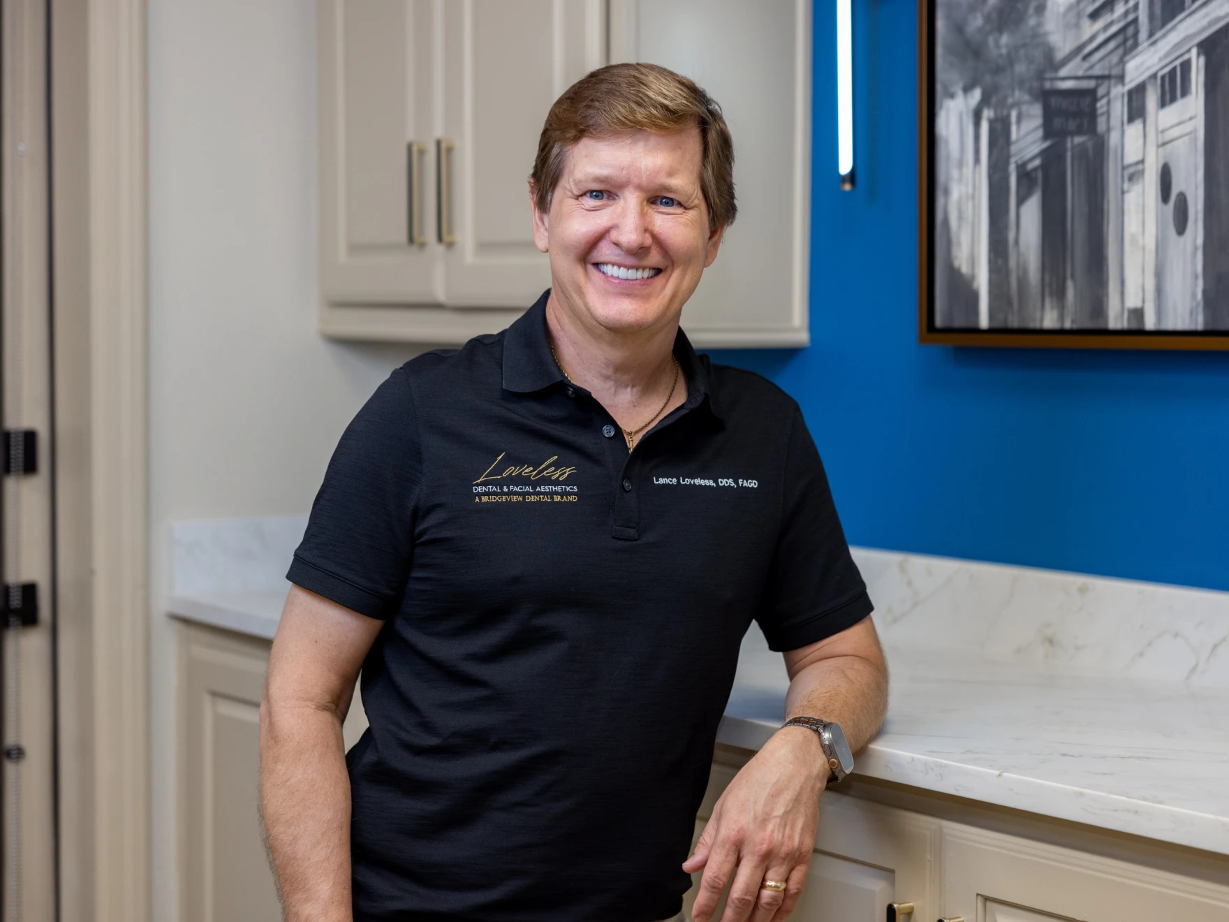 Dr. Lance Loveless in his Austin office