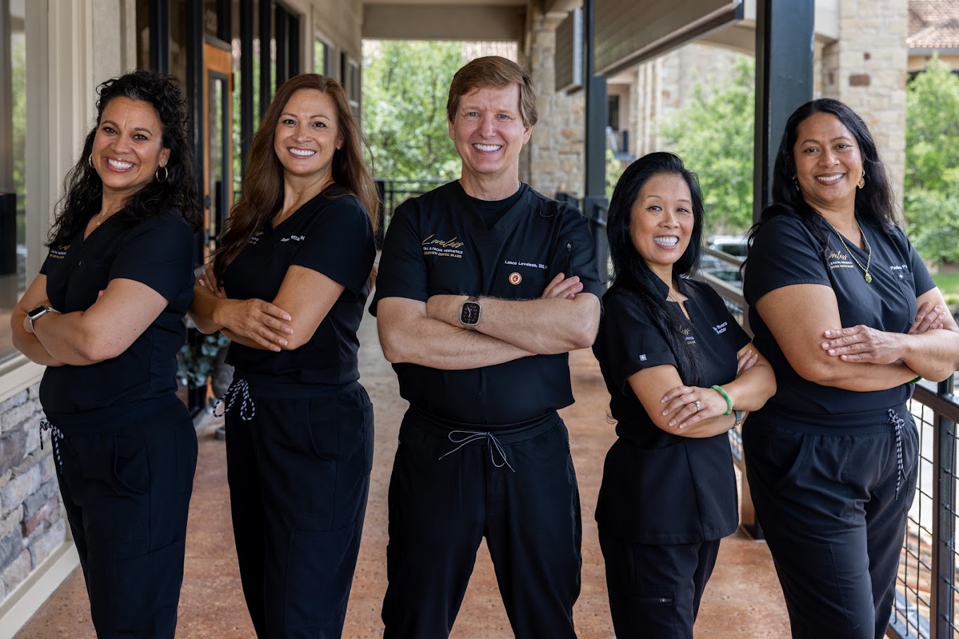 Dr. Loveless and the team outside the office